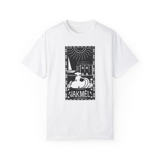 Jakmèl - Unisex Garment-Dyed T-Shirt - Vintage Graphic Tee for Bohemian Style and Art Lovers