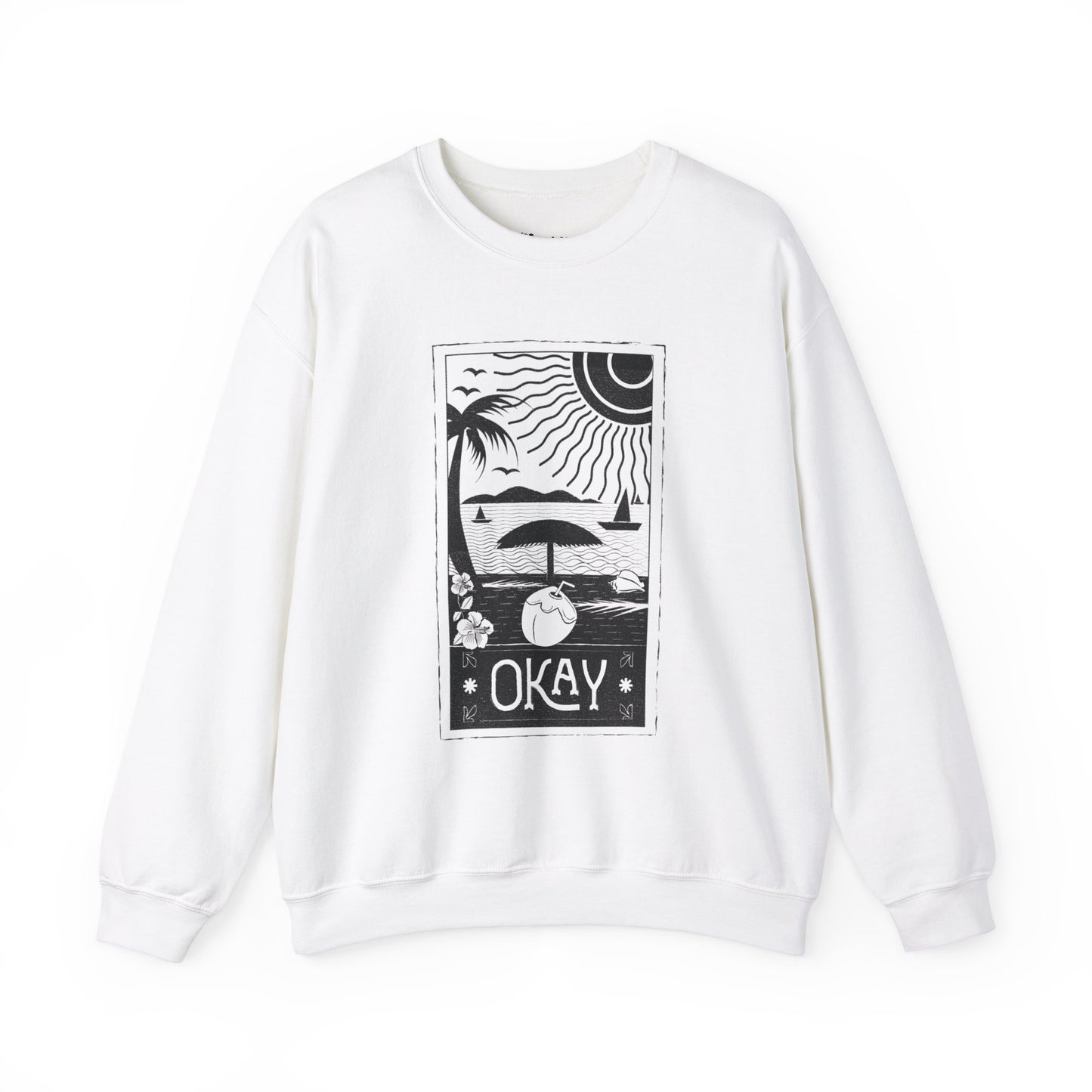 Okay - LesCayes Unisex Heavy Blend™ Crewneck Sweatshirt