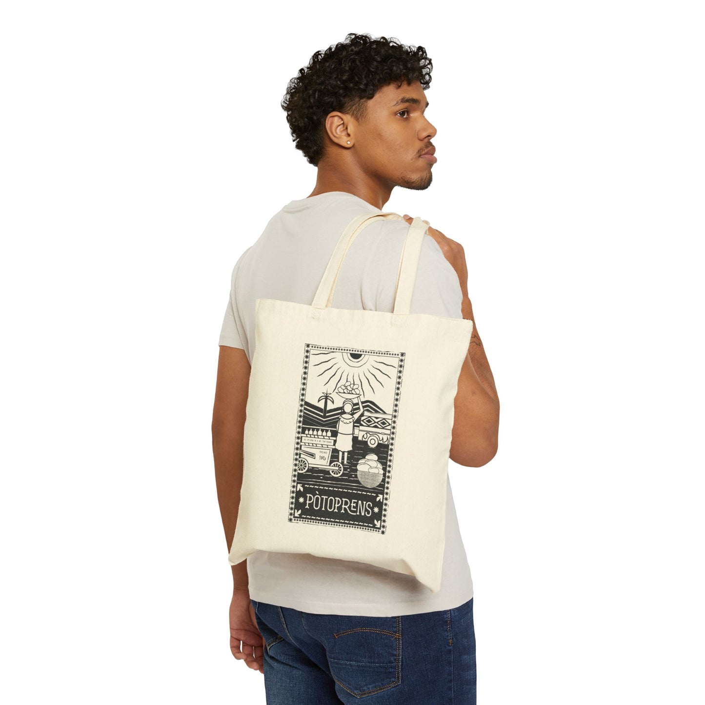 Pòtoprens - Port-au-Prince Cotton Canvas Tote Bag