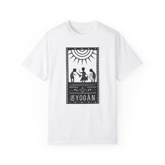 Leyogan - Unisex Garment-Dyed T-Shirt - Vintage Graphic Tee for Bohemian Style and Art Lovers