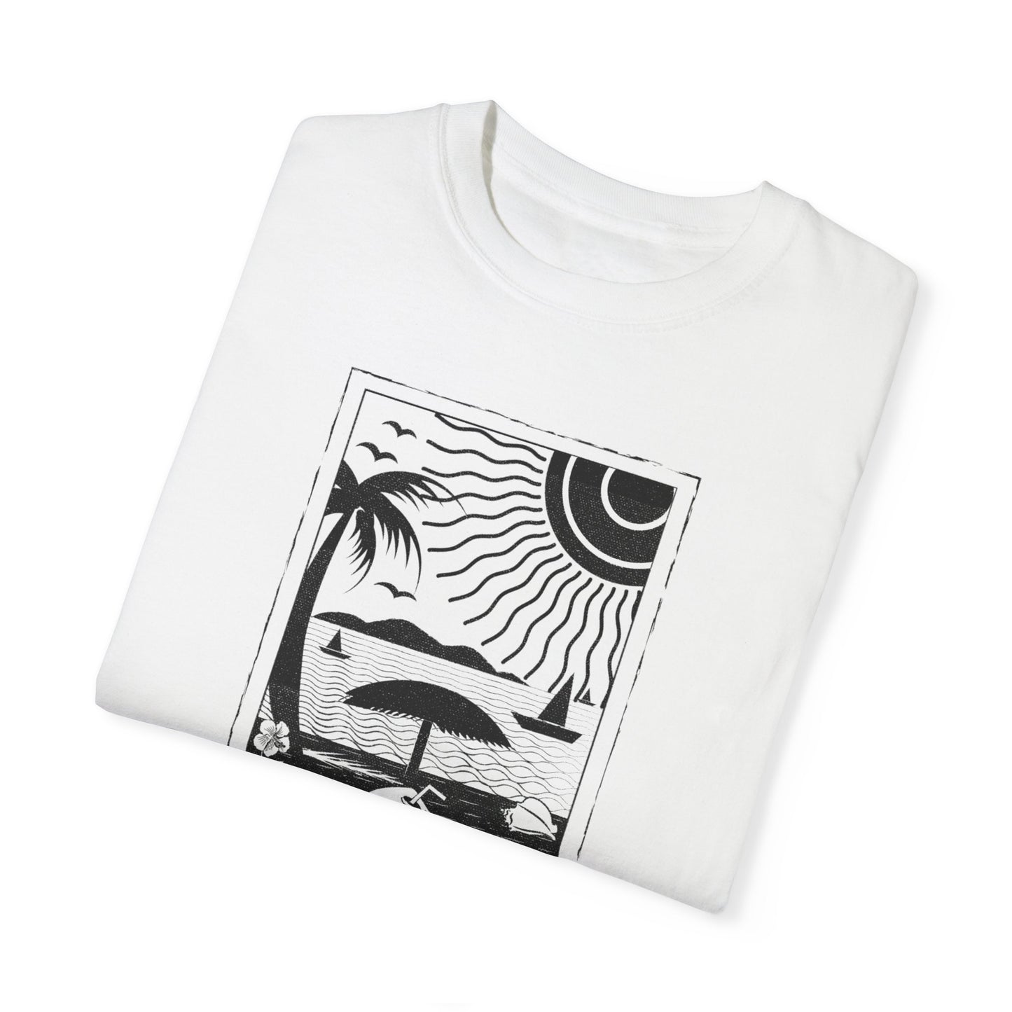 Okay - Unisex Garment-Dyed T-Shirt - Vintage Graphic Tee for Bohemian Style and Art Lovers
