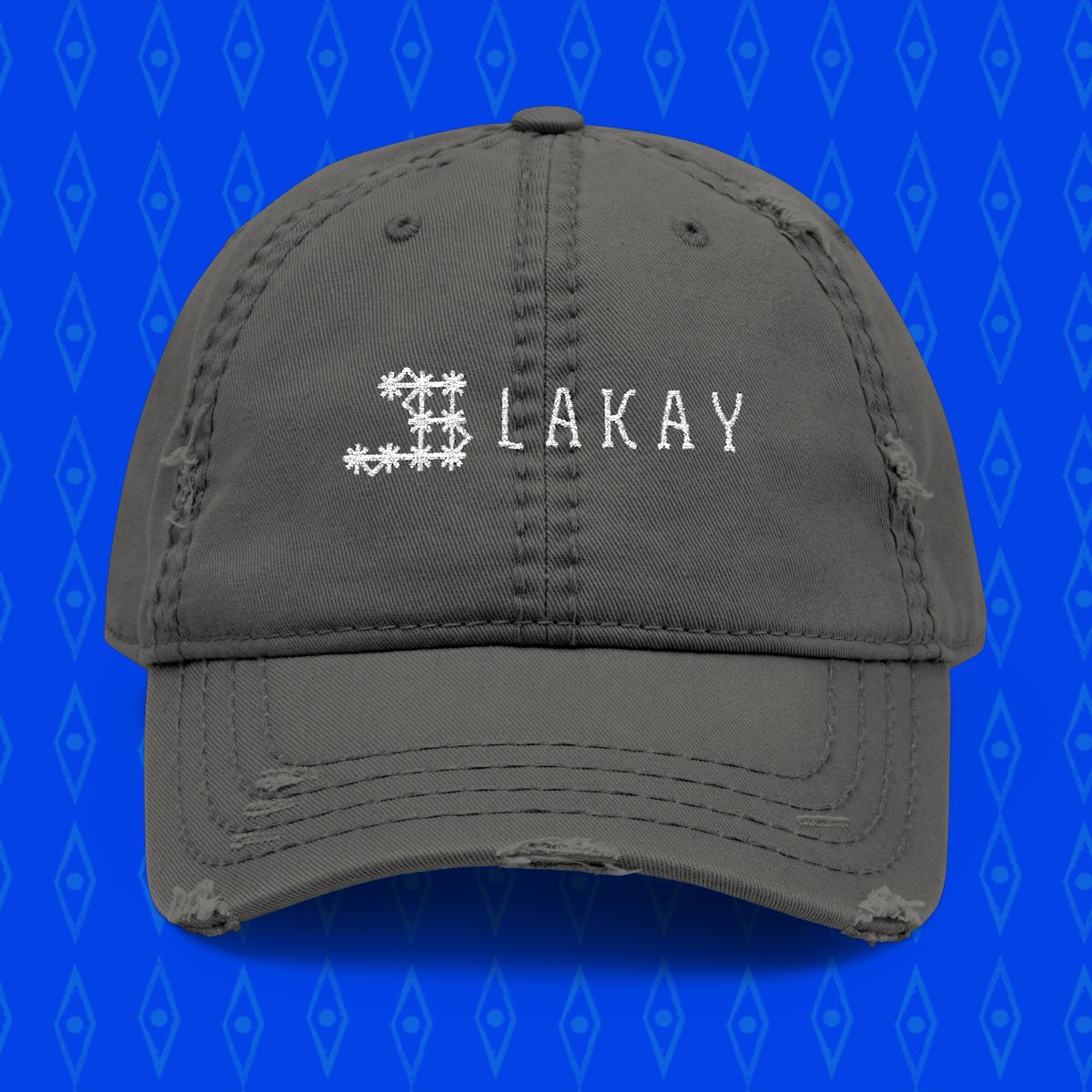 Ayiti - Haiti - Distressed Dad Hat (Embroidery)