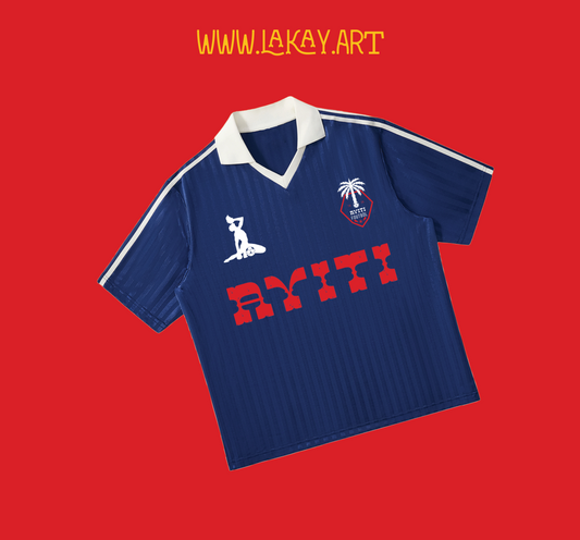 Ayiti Foutbòl Haiti Soccer Jersey – Unisex Polyester